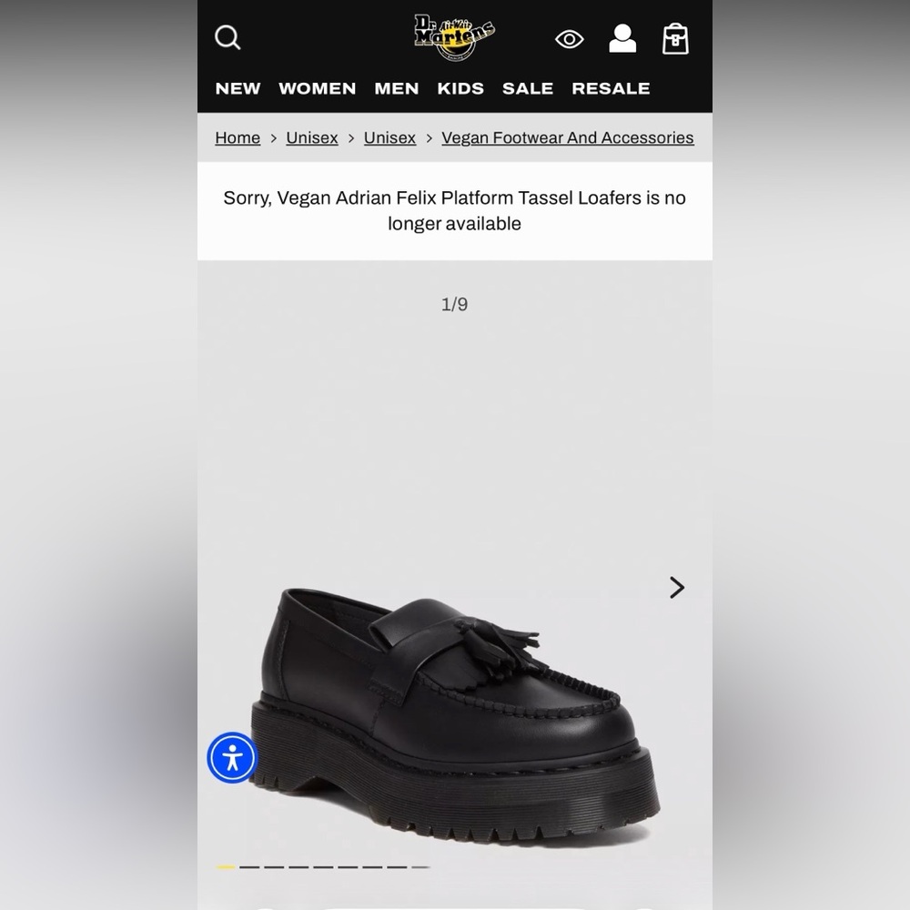 Dr. Martens Vegan Adrian Felix Platform Tassel Loafers